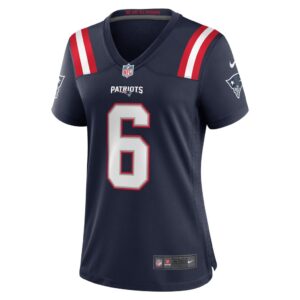 Christian Gonzalez New England Patriots Nike Women's Team Game Jersey - Navy