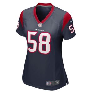 Women's Houston Texans Christian Kirksey Nike Navy Nike Game Jersey