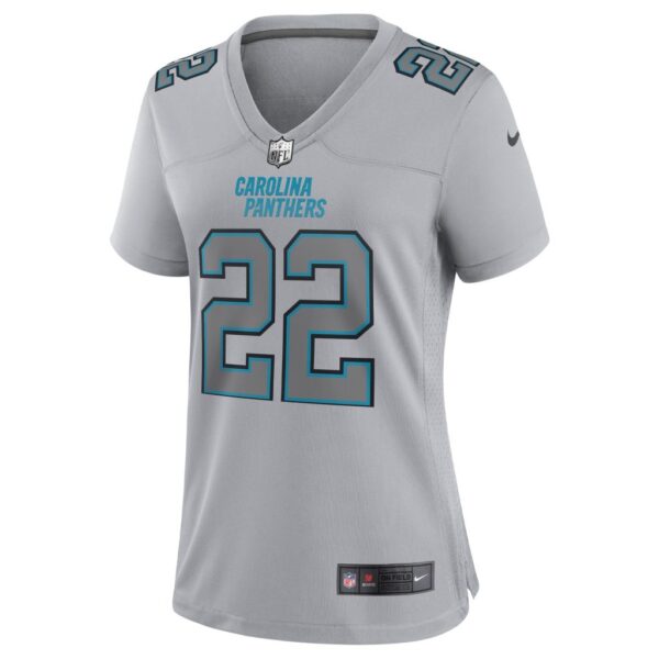 Women's Carolina Panthers Christian McCaffrey Nike Gray Atmosphere Fashion Game Jersey