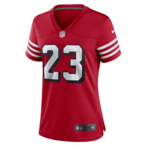 Women's San Francisco 49ers Christian McCaffrey Nike Scarlet Alternate Game Player Jersey