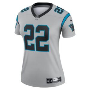 Women's Carolina Panthers Christian McCaffrey Nike Silver Inverted Legend Jersey