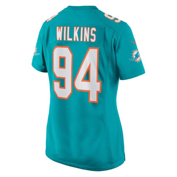 Christian Wilkins Miami Dolphins Nike Women's Team Game Jersey - Aqua