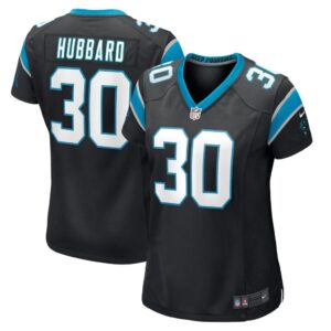 Women's Carolina Panthers Chuba Hubbard Nike Black Game Jersey