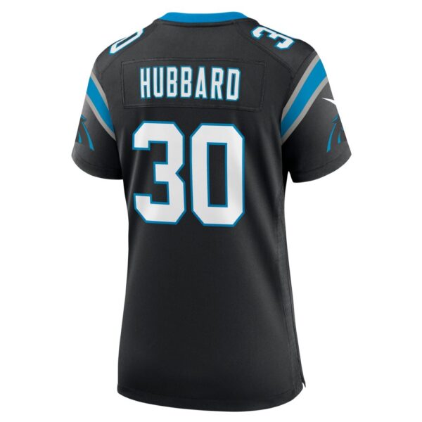 Women's Carolina Panthers Chuba Hubbard Nike Black Team Game Jersey