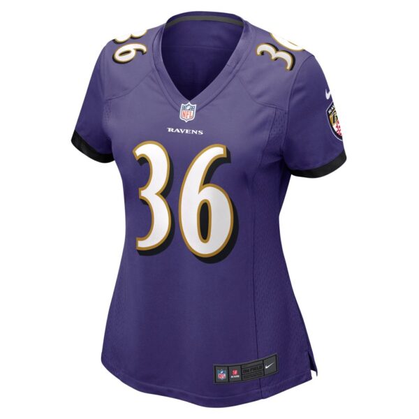 Women's Baltimore Ravens Chuck Clark Nike Purple Game Jersey