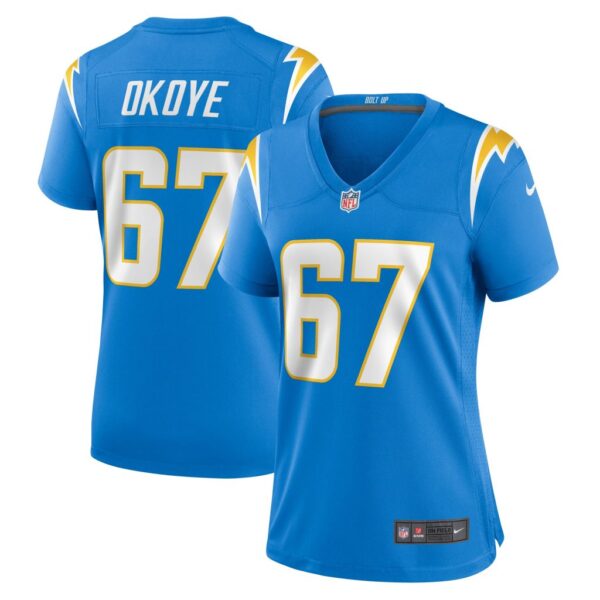 CJ Okoye Los Angeles Chargers Nike Women's Team Game Jersey - Powder Blue