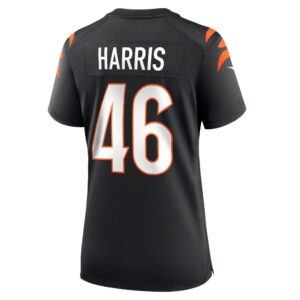 Women's Cincinnati Bengals Clark Harris Nike Black Game Jersey