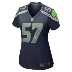 Women's Seattle Seahawks Cody Barton Nike College Navy Game Jersey