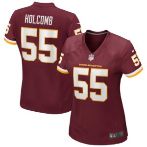 Women's Washington Football Team Cole Holcomb Nike Burgundy Game Player Jersey