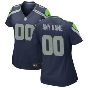 Seattle Seahawks Nike Women's Custom Game Jersey - College Navy