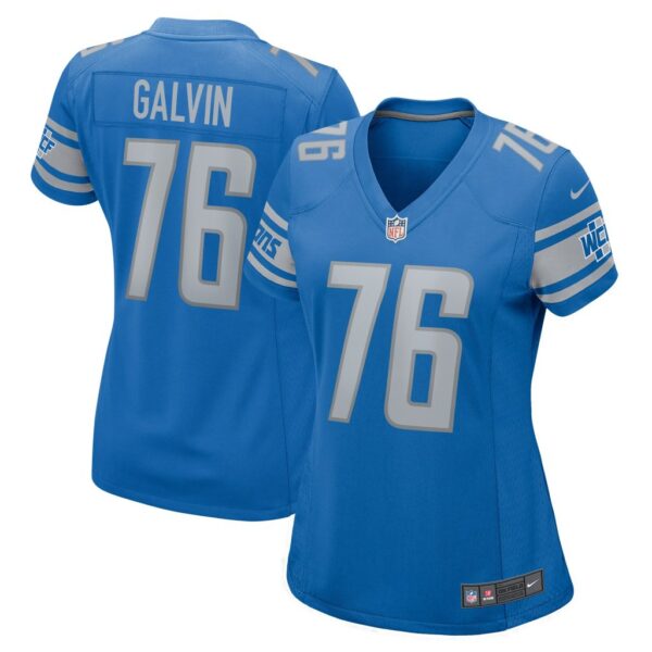 Connor Galvin Detroit Lions Nike Women's Team Game Jersey - Blue