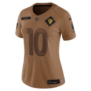 Cooper Kupp Los Angeles Rams Nike Women's 2023 Salute To Service Limited Jersey - Brown