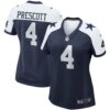 Women's Dallas Cowboys Dak Prescott Nike Navy Alternate Game Team Jersey