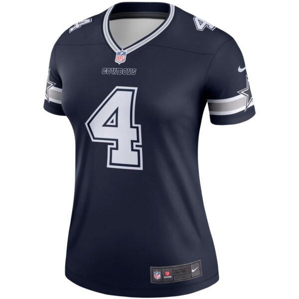 Women's Nike Dak Prescott Navy Dallas Cowboys Legend Player Jersey