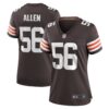 Women's Cleveland Browns Dakota Allen Nike Brown Game Player Jersey