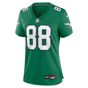 Dallas Goedert Philadelphia Eagles Nike Women's Alternate Game Jersey - Kelly Green