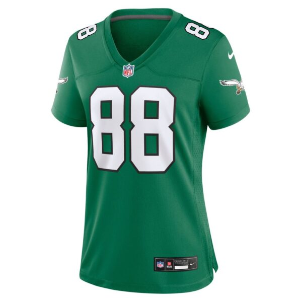 Dallas Goedert Philadelphia Eagles Nike Women's Alternate Game Jersey - Kelly Green