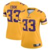 Women's Minnesota Vikings Dalvin Cook Nike Gold Inverted Legend Jersey