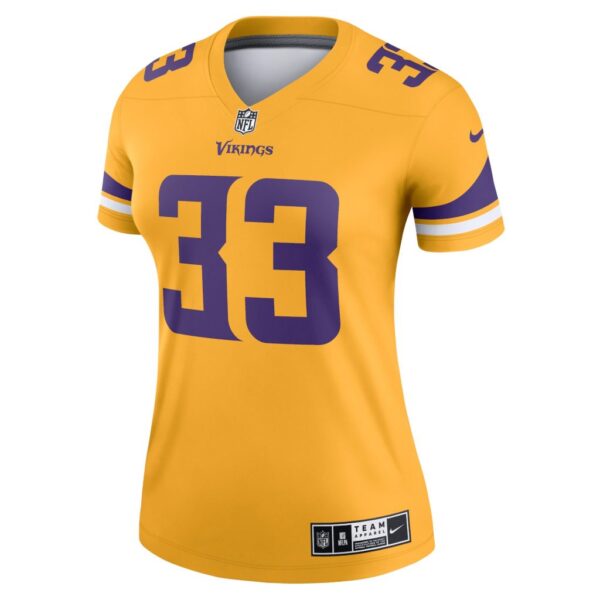 Women's Minnesota Vikings Dalvin Cook Nike Gold Inverted Legend Jersey