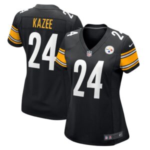 Women's Pittsburgh Steelers Damontae Kazee Nike Black Game Player Jersey