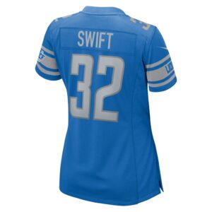 D'Andre Swift Detroit Lions Nike Women's Team Game Jersey - Blue