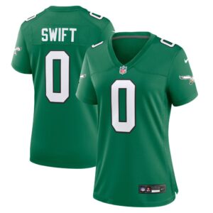 D'Andre Swift Philadelphia Eagles Nike Women's Alternate Game Jersey - Kelly Green