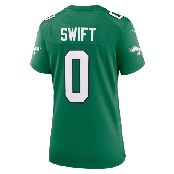 D'Andre Swift Philadelphia Eagles Nike Women's Alternate Game Jersey - Kelly Green