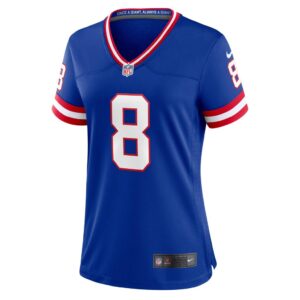 Women's New York Giants Daniel Jones Nike Royal Classic Player Game Jersey