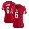 Women's San Francisco 49ers Danny Gray Nike Scarlet Game Player Jersey