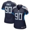 Women's Tennessee Titans DaQuan Jones Nike Navy Game Jersey