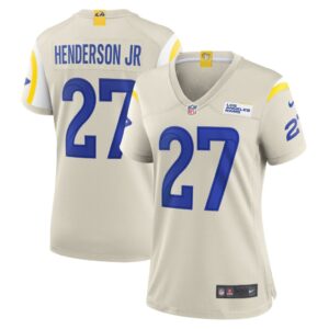 Women's Los Angeles Rams Darrell Henderson Jr. Nike Bone Player Game Jersey