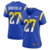 Women's Los Angeles Rams Darrell Henderson Jr. Nike Royal Game Jersey