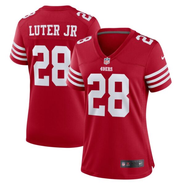 Darrell Luter Jr. San Francisco 49ers Nike Women's Game Jersey - Scarlet