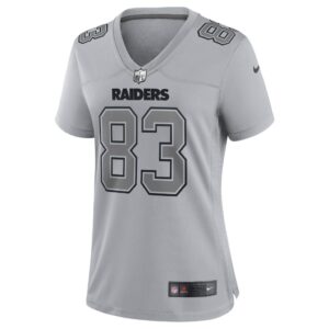 Women's Las Vegas Raiders Darren Waller Nike Gray Atmosphere Fashion Game Jersey