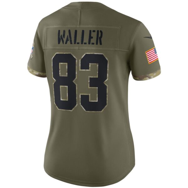 Women's Las Vegas Raiders Darren Waller Nike Olive 2022 Salute To Service Limited Jersey