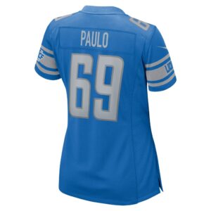 Women's Detroit Lions Darrin Paulo Nike Blue Game Player Jersey