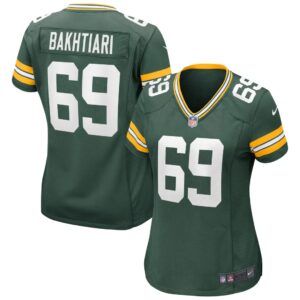 Women's Green Bay Packers David Bakhtiari Nike Green Game Jersey