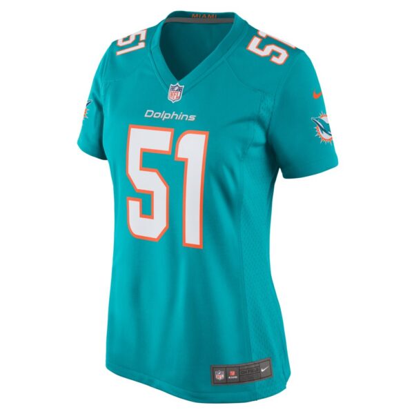 David Long Jr. Miami Dolphins Nike Women's Game Jersey - Aqua