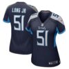 Women's Tennessee Titans David Long Jr. Nike Navy Game Jersey