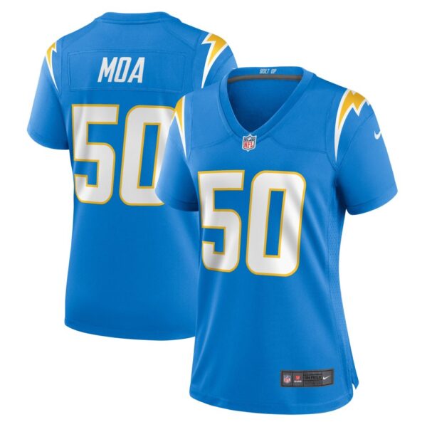 Women's Los Angeles Chargers David Moa Nike Powder Blue Home Game Player Jersey