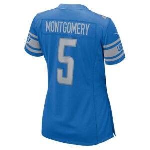 Women's Detroit Lions David Montgomery Nike Blue Game Player Jersey