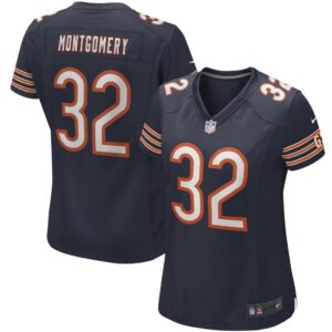 Women's Nike David Montgomery Navy Chicago Bears Game Jersey