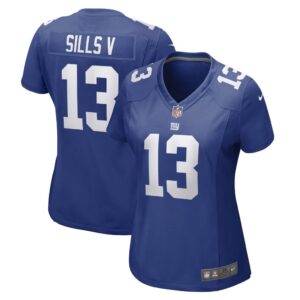 Women's New York Giants David Sills V Nike Royal Game Player Jersey