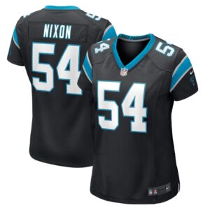 Women's Carolina Panthers Daviyon Nixon Nike Black Game Player Jersey