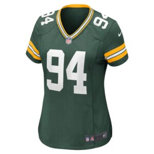 Women's Green Bay Packers Dean Lowry Nike Green Game Jersey