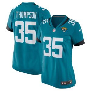 Women's Jacksonville Jaguars Deionte Thompson Nike Teal Home Game Player Jersey