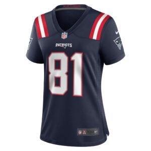 Demario Douglas New England Patriots Nike Women's Game Jersey - Navy