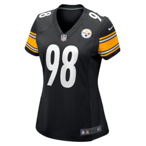 Women's Pittsburgh Steelers DeMarvin Leal Nike Black Game Player Jersey