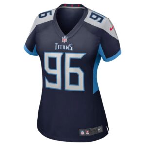 Women's Tennessee Titans Denico Autry Nike Navy Game Jersey