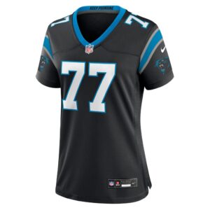 Women's Carolina Panthers Deonte Brown Nike Black Team Game Jersey